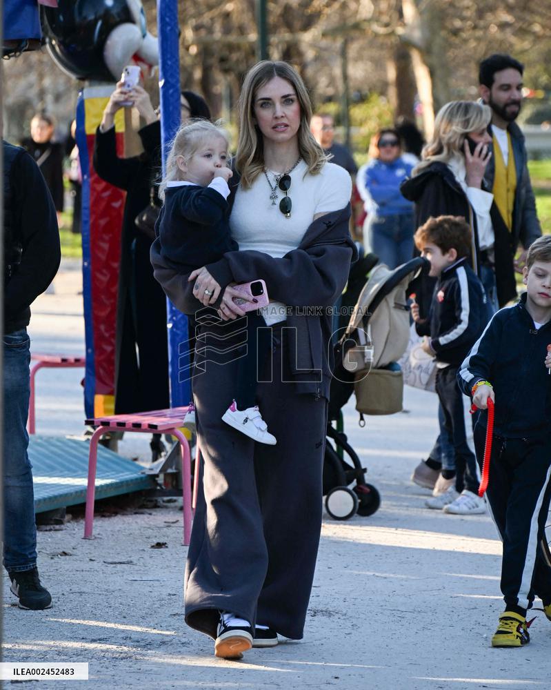 Chiara Ferragni At The Park - Milan