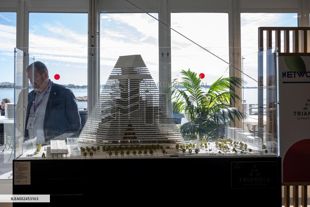 Guillaume Kasbarian Visits The MIPIM Trade Fair - Cannes