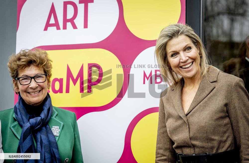 Queen Maxima Visits Students Art Camp - Netherlands