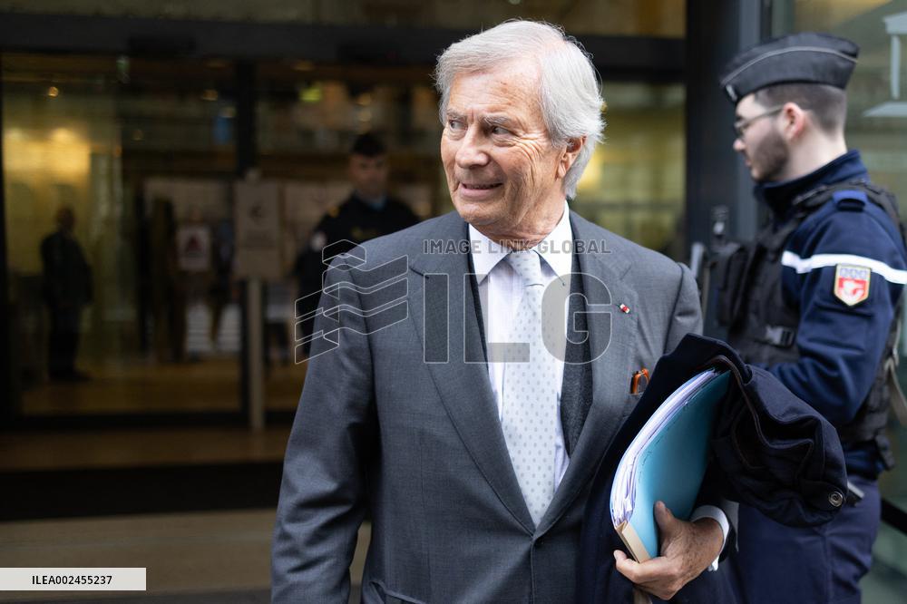 Vincent Bollore hearing at the National Assembly - Paris