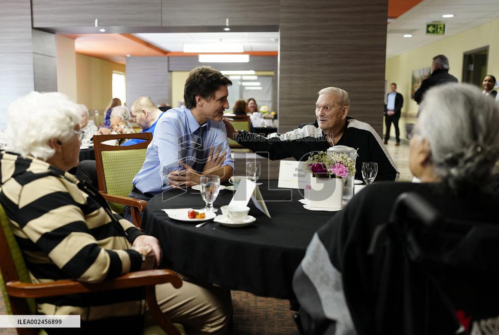 PM Trudeau Visits Seniors - Calgary