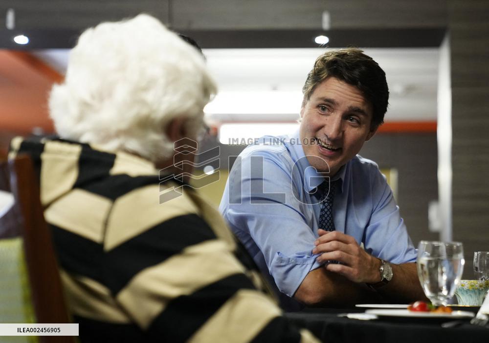 PM Trudeau Visits Seniors - Calgary