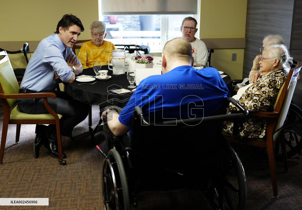 PM Trudeau Visits Seniors - Calgary