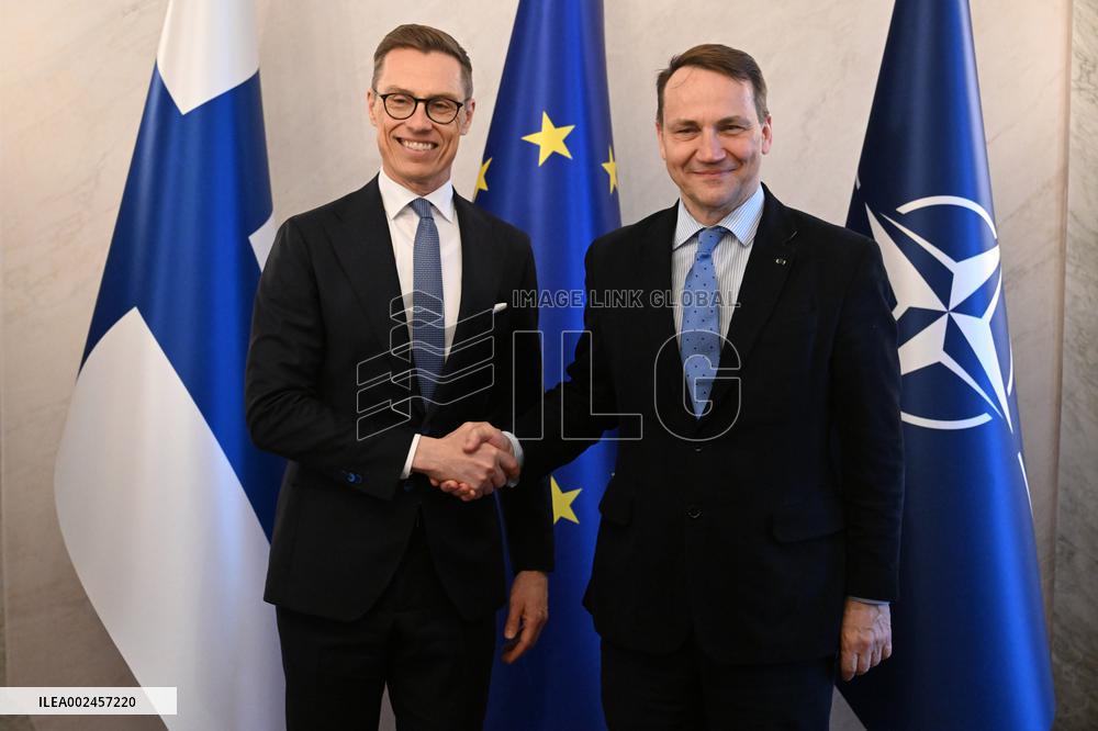 Foreign Minister of Poland Radoslaw Sikorski visits Finland