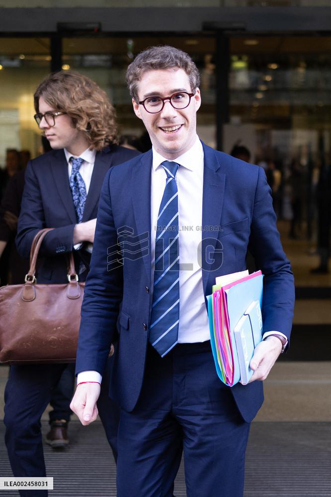 Cyril Hanouna hearing at the National Assembly - Paris