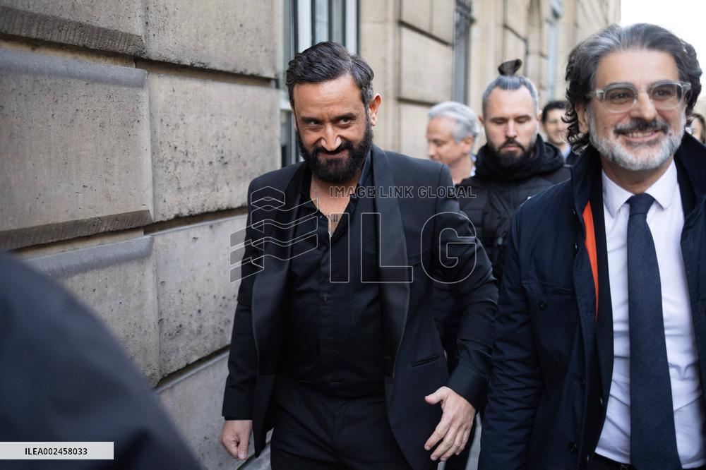 Cyril Hanouna hearing at the National Assembly - Paris