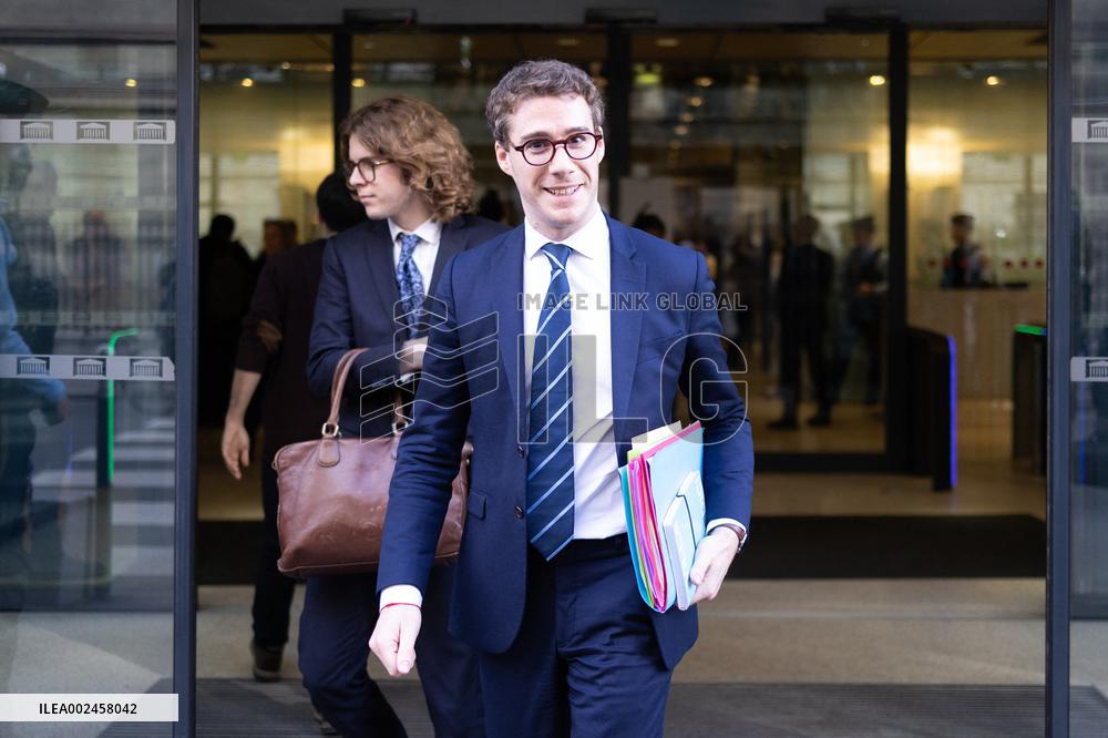 Cyril Hanouna hearing at the National Assembly - Paris