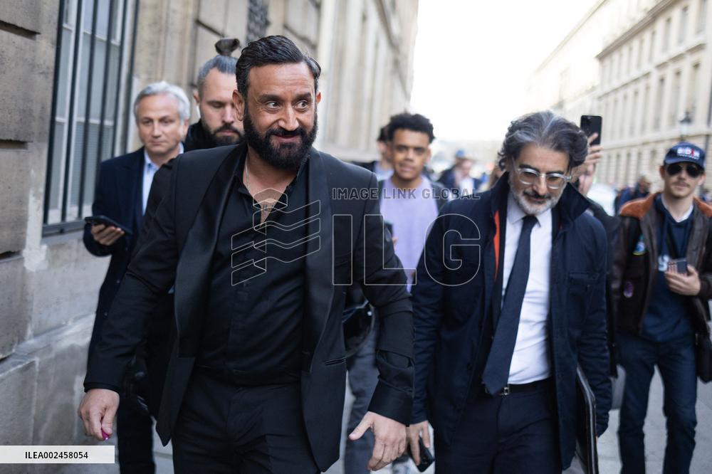 Cyril Hanouna hearing at the National Assembly - Paris