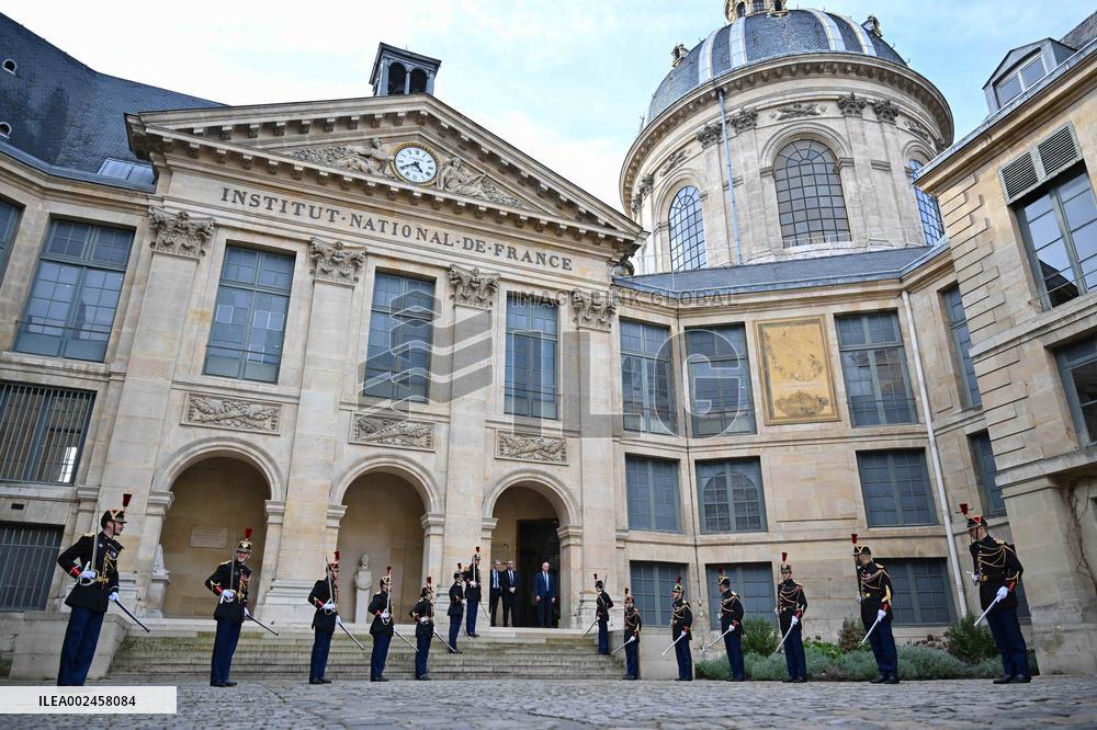 Reception of Sylviane Agacinski at The Academie Francaise - Paris