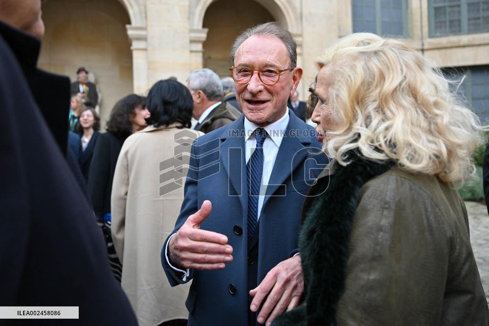 Reception of Sylviane Agacinski at The Academie Francaise - Paris