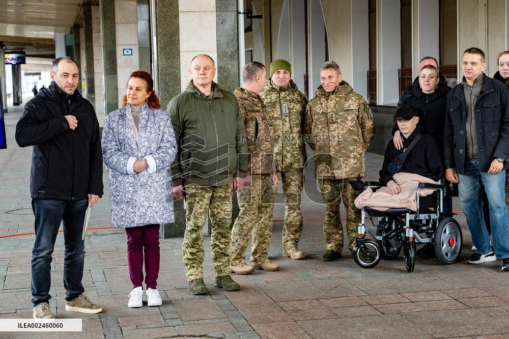 Medical evacuation train presented in Kyiv