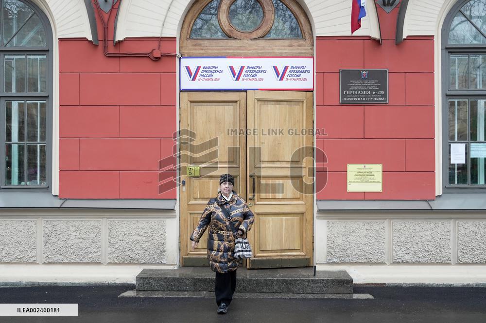 RUSSIA-ST.PETERSBURG-PRESIDENTIAL ELECTION-VOTING