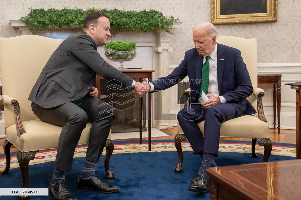 DC: U.S. President Joe Biden meets with Ireland's Taoiseach Leo Varadkar