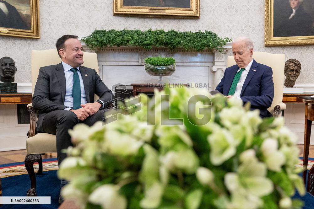 DC: U.S. President Joe Biden meets with Ireland's Taoiseach Leo Varadkar