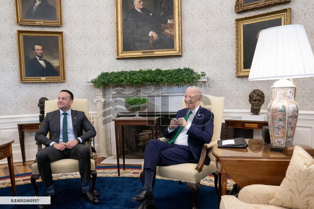 DC: U.S. President Joe Biden meets with Ireland's Taoiseach Leo Varadkar