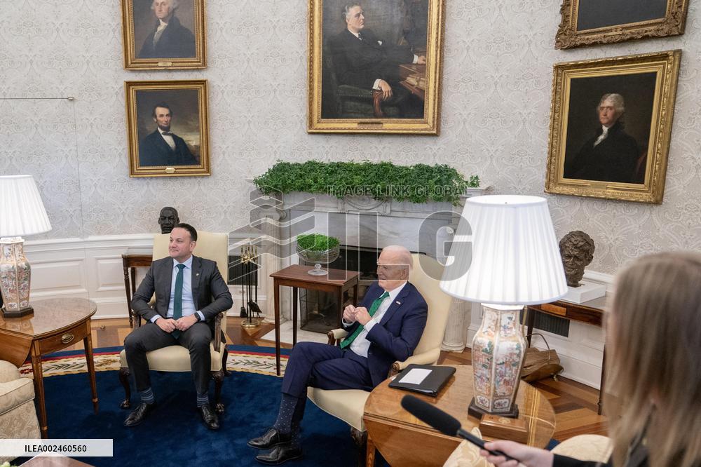 DC: U.S. President Joe Biden meets with Ireland's Taoiseach Leo Varadkar