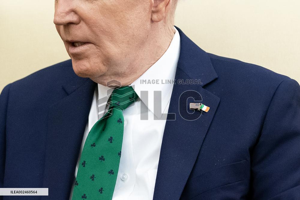 DC: U.S. President Joe Biden meets with Ireland's Taoiseach Leo Varadkar