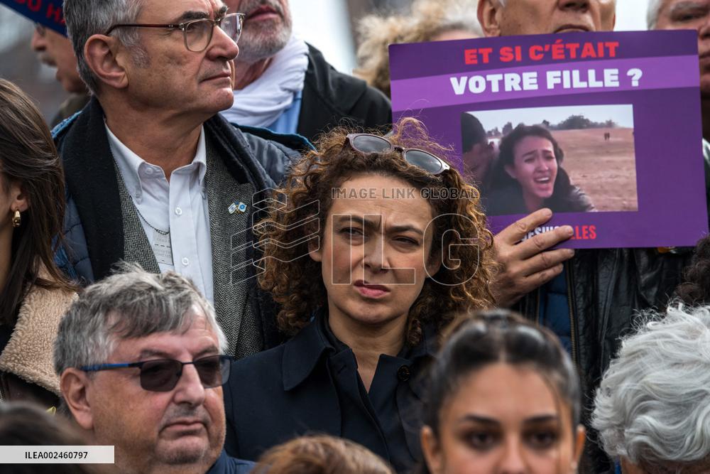 Rally For The Release Of Hamas Hostages - Paris