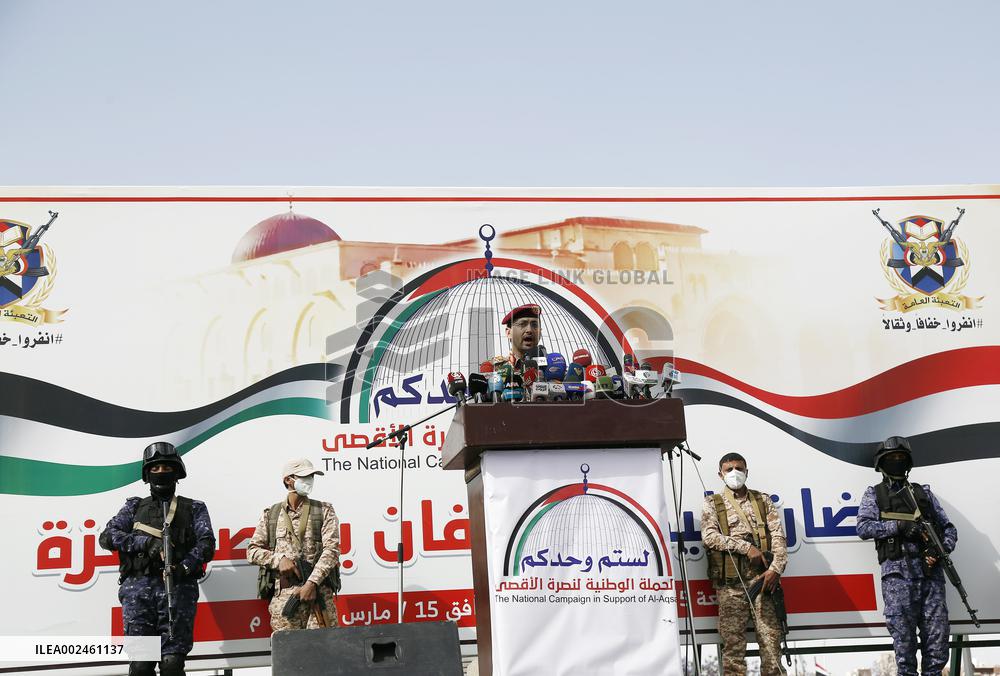 YEMEN-SANAA-HOUTHIS-RALLY