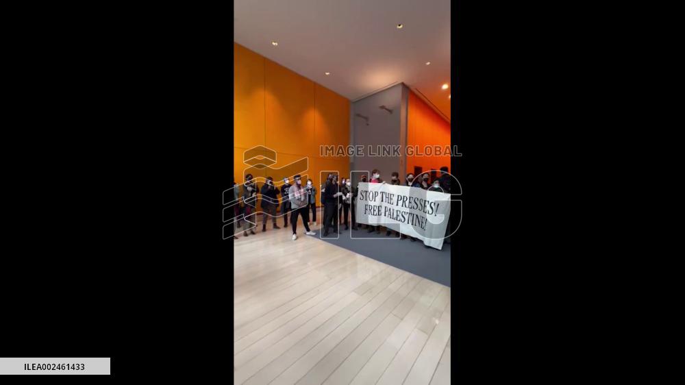 US: Pro-Palestinian Protesters Storm Lobby Of New York Times Building