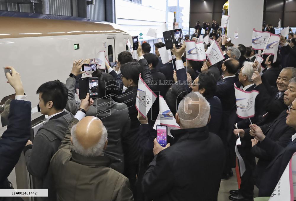Hokuriku Shinkansen Line stretches through Fukui Pref.