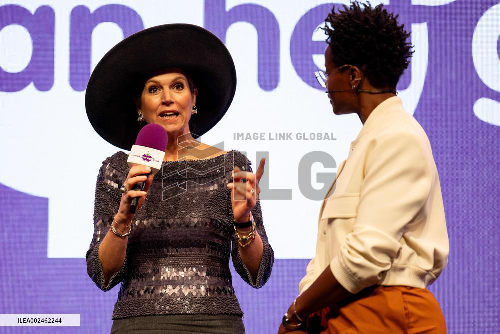 Queen Maxima Attends The Closing Of Money Week - Amsterdam
