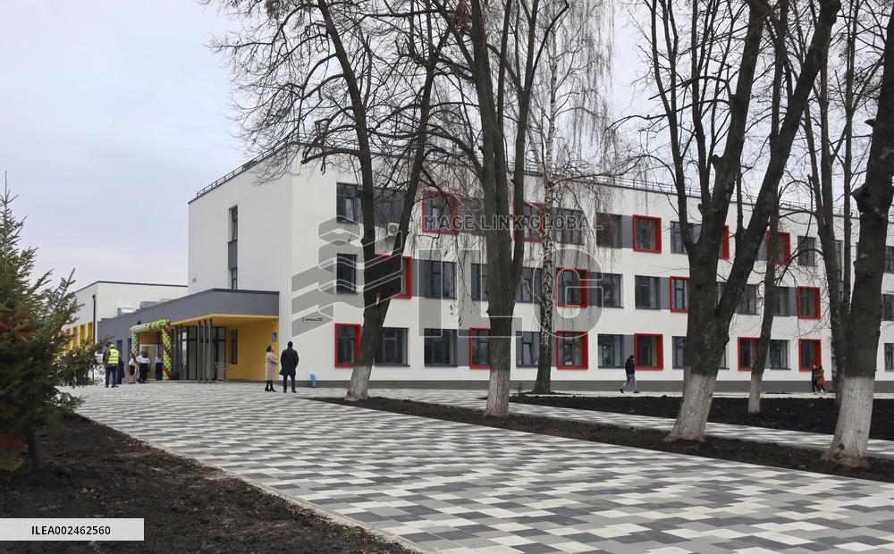 Solemn opening of lyceum in Borodianka rebuilt by Lithuania