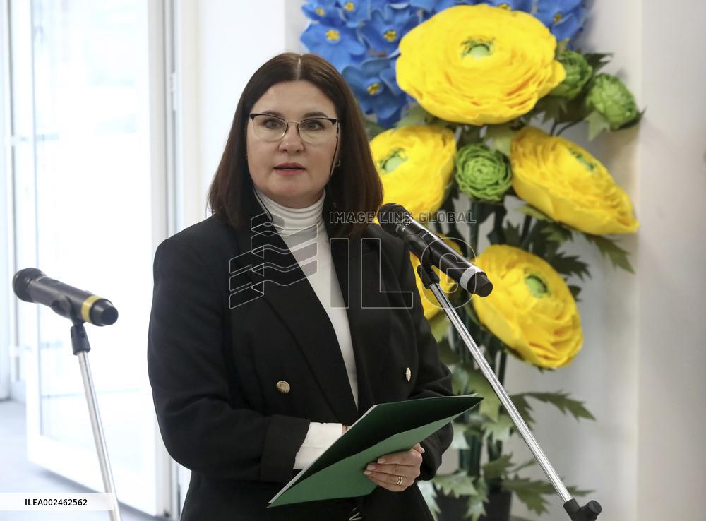Solemn opening of lyceum in Borodianka rebuilt by Lithuania