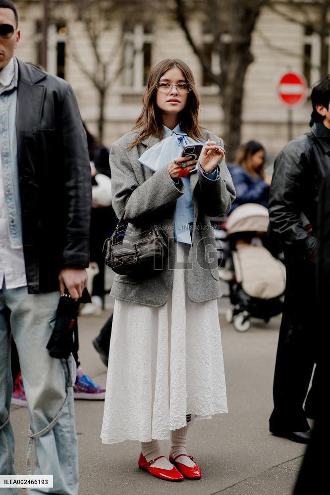 PFW - Miu Miu Street Style