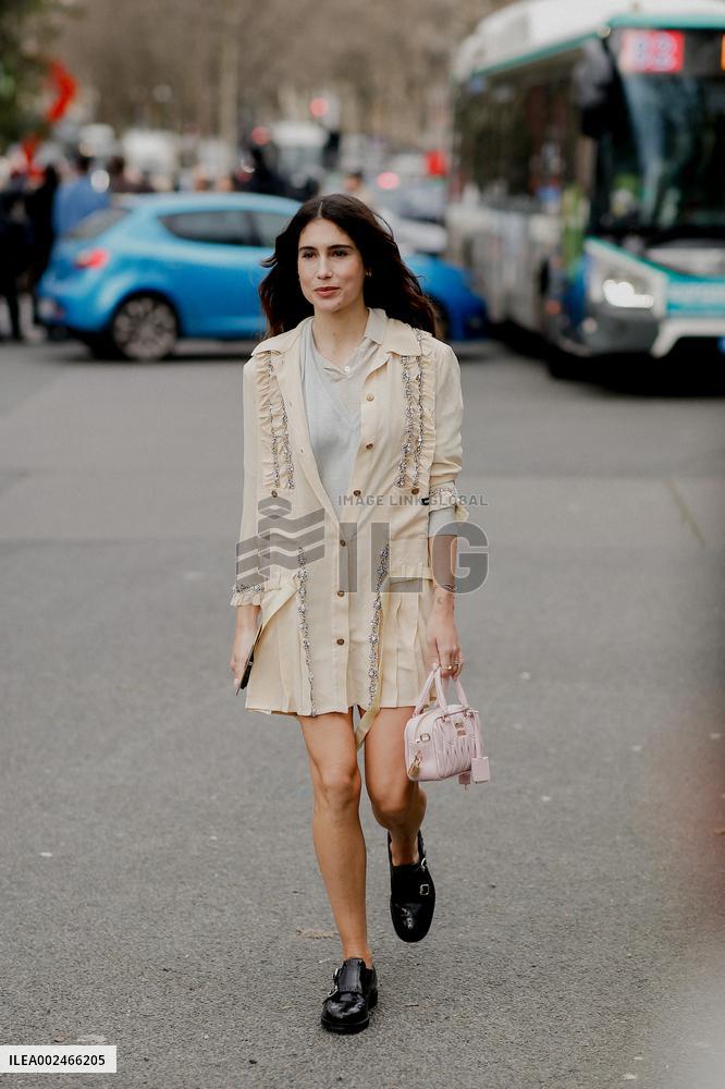 PFW - Miu Miu Street Style