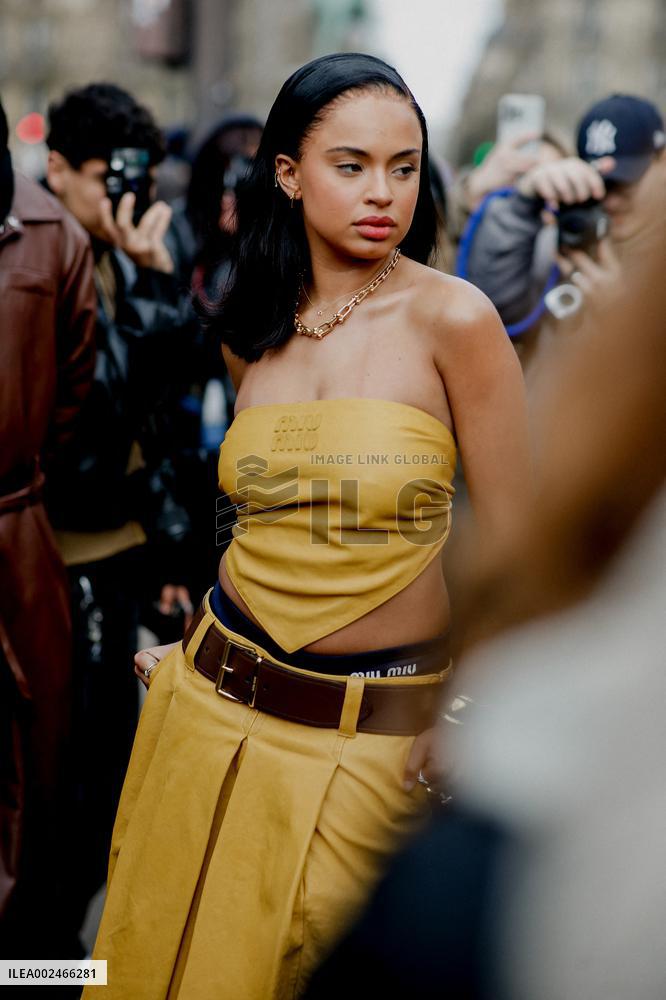 PFW - Miu Miu Street Style