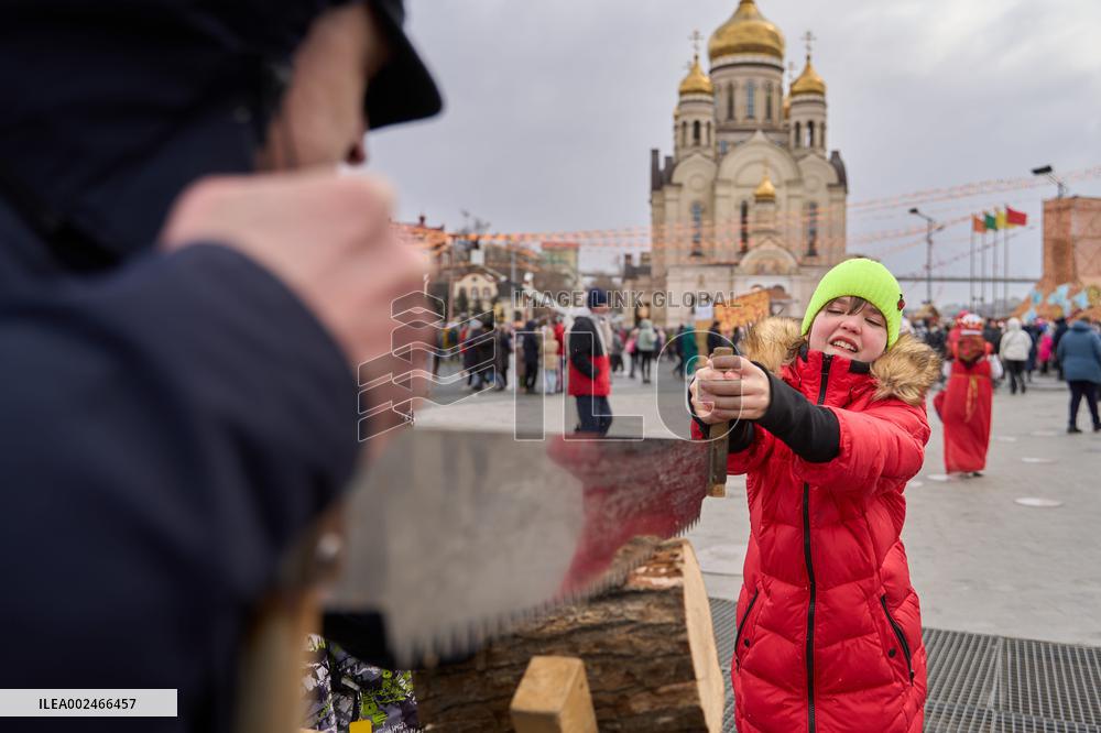 RUSSIA-VLADIVOSTOK-MASLENITSA-CELEBRATION