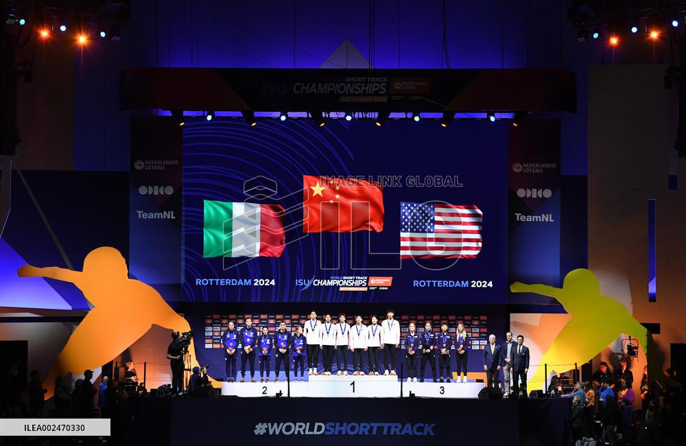 (SP)THE NETHERLANDS-ROTTERDAM-ISU-WORLD SHORT TRACK SPEED SKATING CHAMPIONSHIPS-MIXED TEAM RELAY