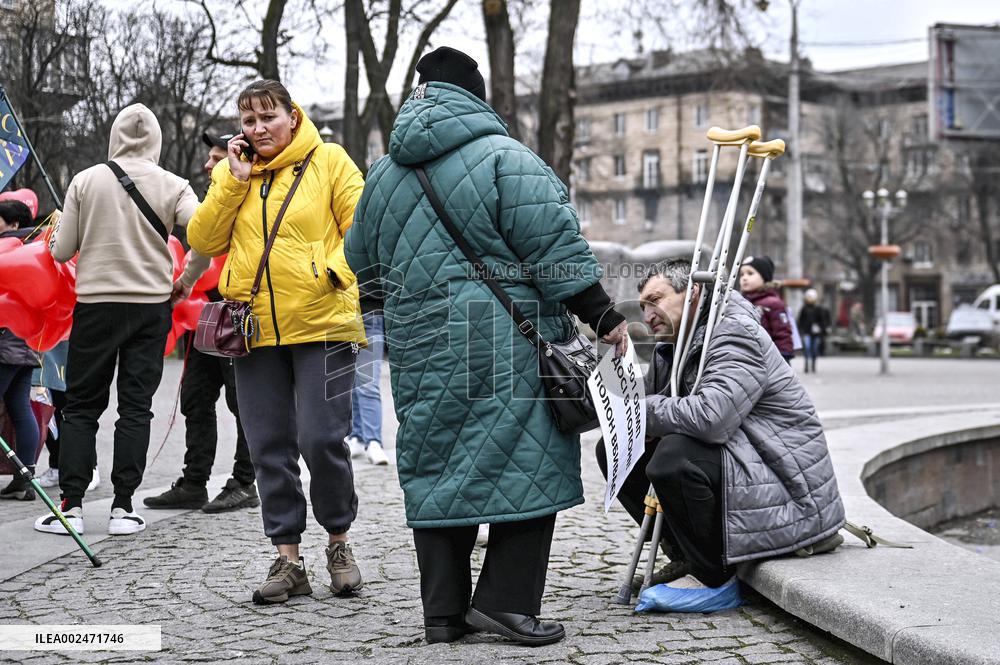 Two Hearts in Captivity action held in Zaporizhzhia