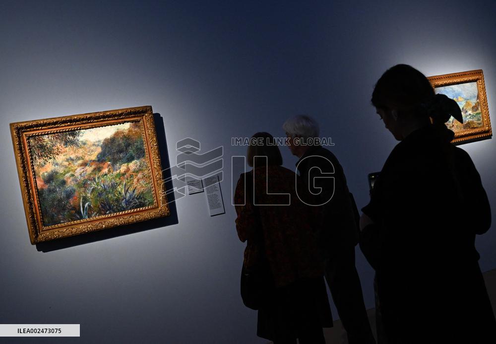 Milan,Italy Cézanne/Renoir exhibition presentation Palazzo Reale