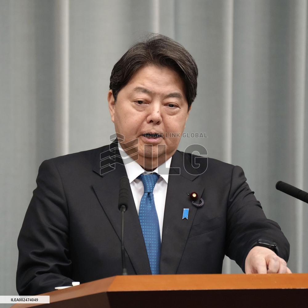 Japan's top gov't spokesman Hayashi