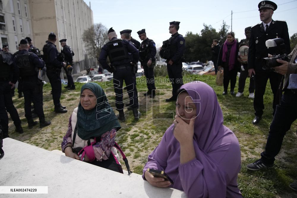 President Macron Makes A Surprise Visit To Marseille