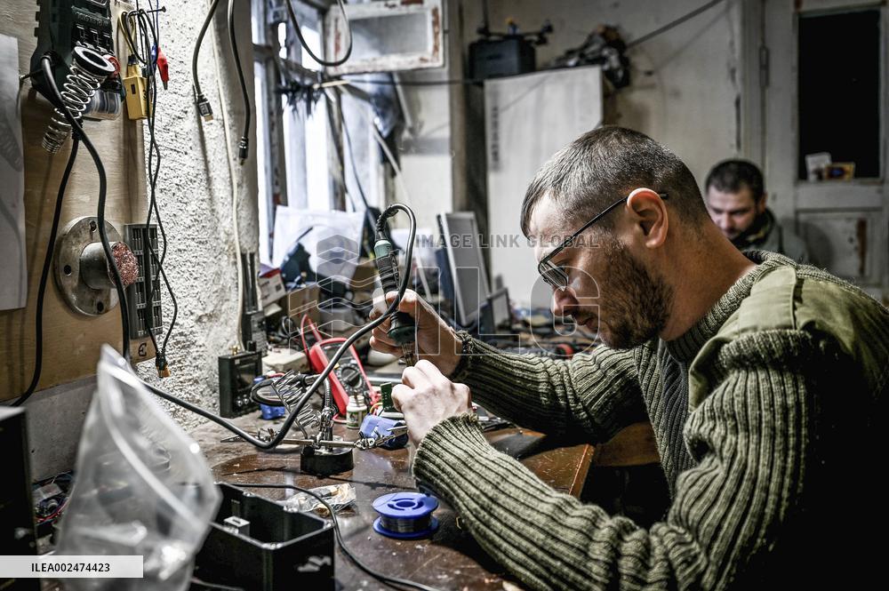 AFU units master assembly of reusable bomber drones