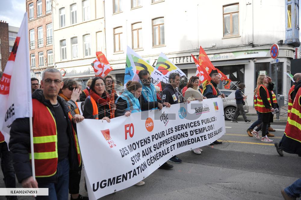 Civil Service Strike - Lille