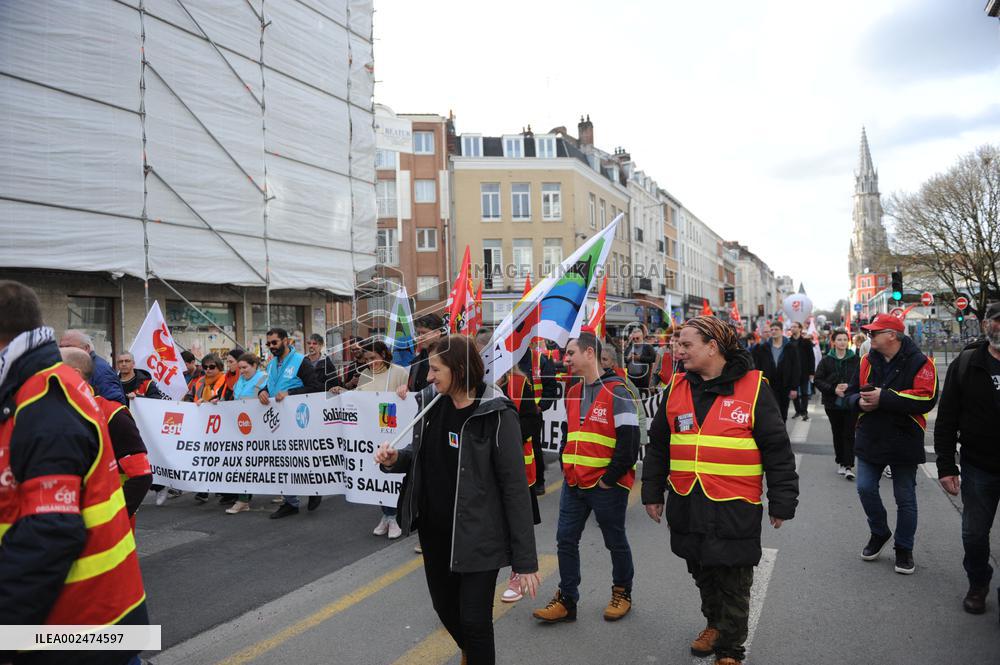 Civil Service Strike - Lille