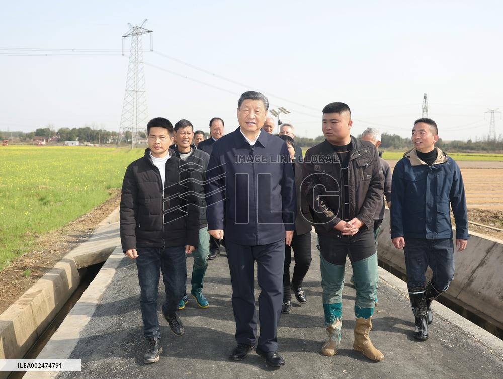 CHINA-HUNAN-CHANGDE-XI JINPING-INSPECTION (CN)