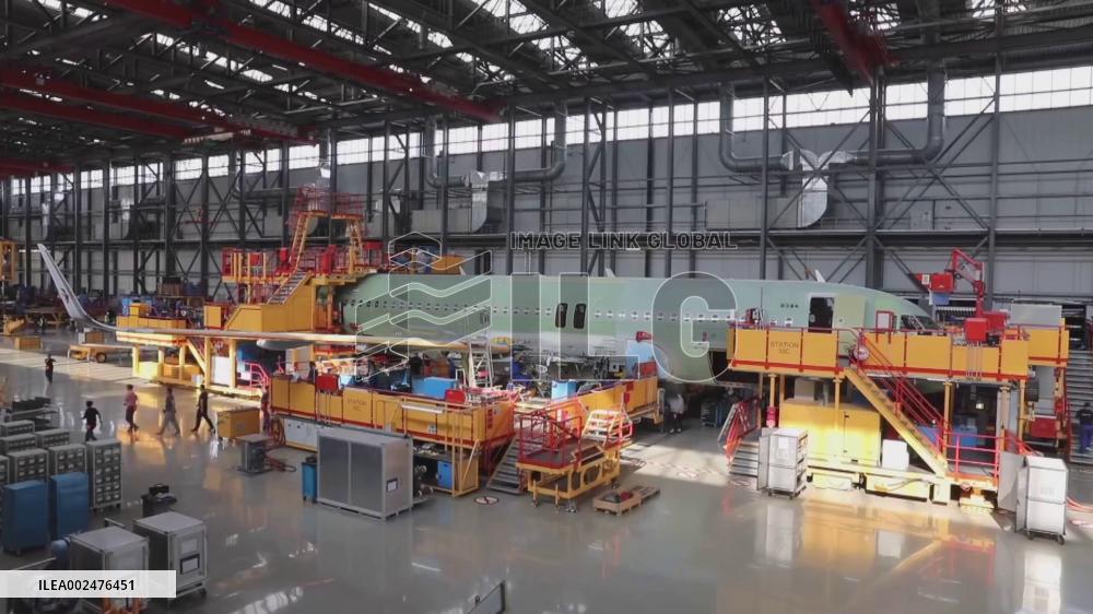 Airbus final assembly line in N China witnesses robust aviation cooperation