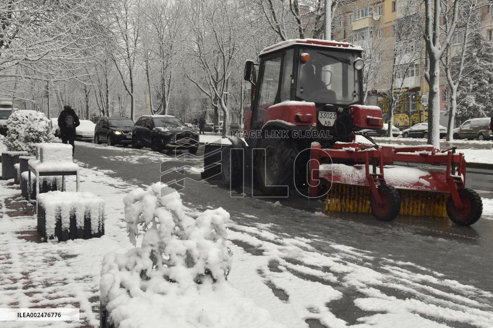 Winter has returned to Vinnytsia