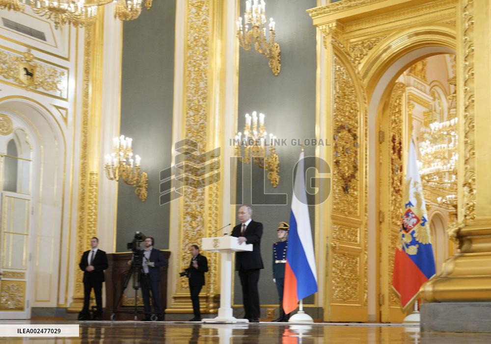 Putin Meets With His Election Agents - Moscow