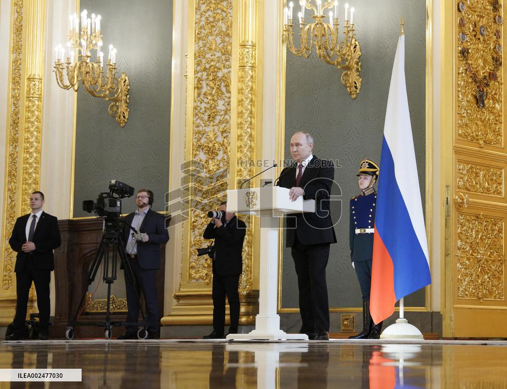 Putin Meets With His Election Agents - Moscow