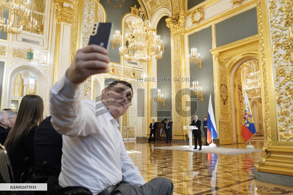 Putin Meets With His Election Agents - Moscow