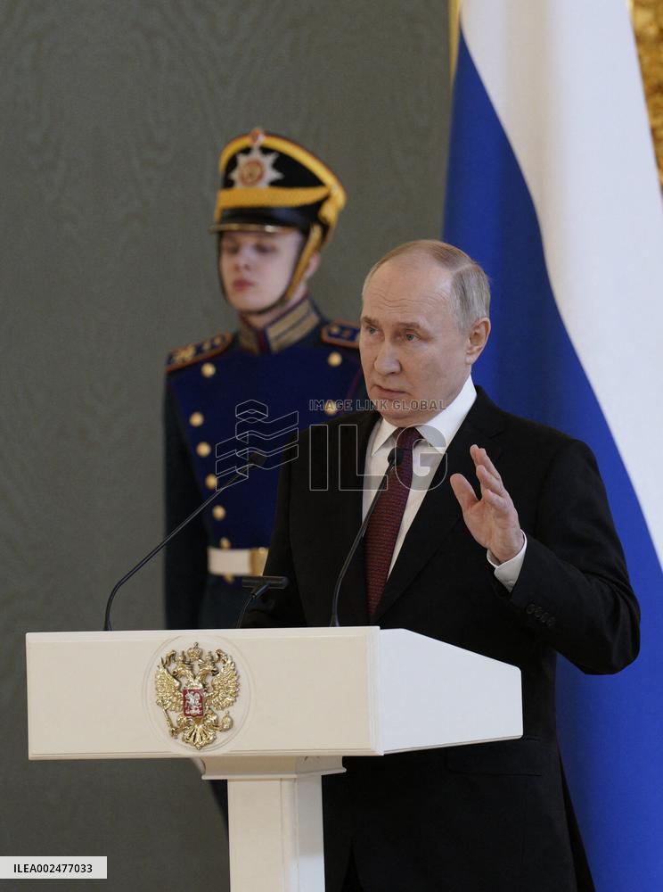 Putin Meets With His Election Agents - Moscow
