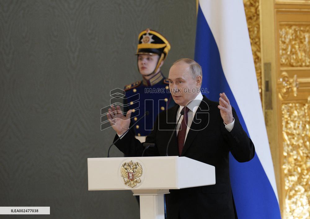 Putin Meets With His Election Agents - Moscow