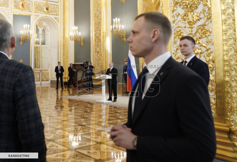 Putin Meets With His Election Agents - Moscow