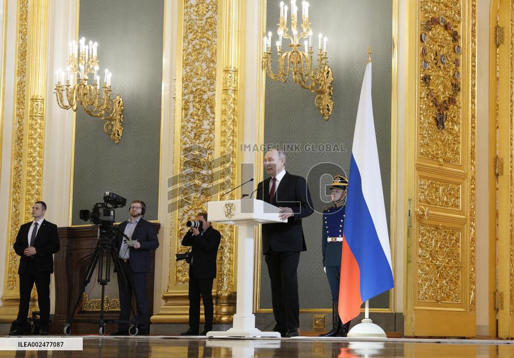 Putin Meets With His Election Agents - Moscow